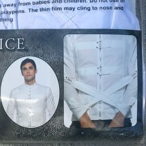 Lip Service White Straight Jacket L XL 2X Insane Asylum Outfit Halloween Costume